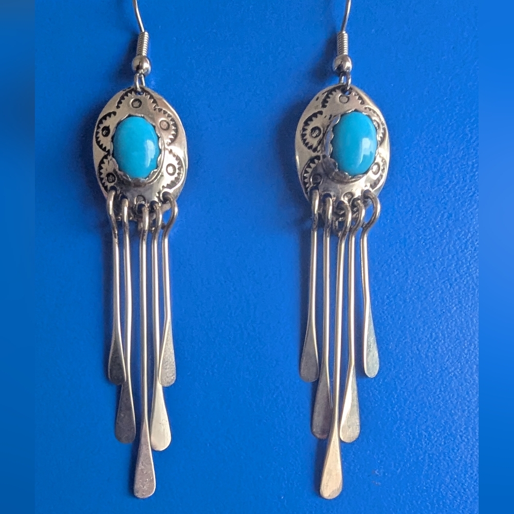 ♥️ Lorraine J Martinez turquoise silver New Mexico Native American signed